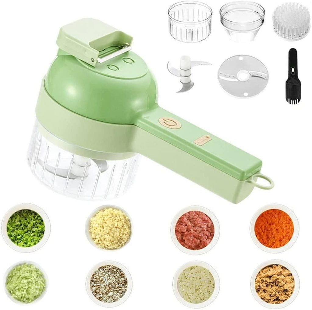 4-in-1 Portable Electric Vegetable Cutter Set |