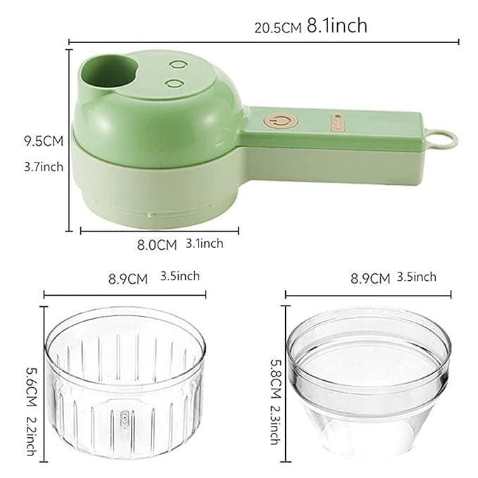 4-in-1 Portable Electric Vegetable Cutter Set |